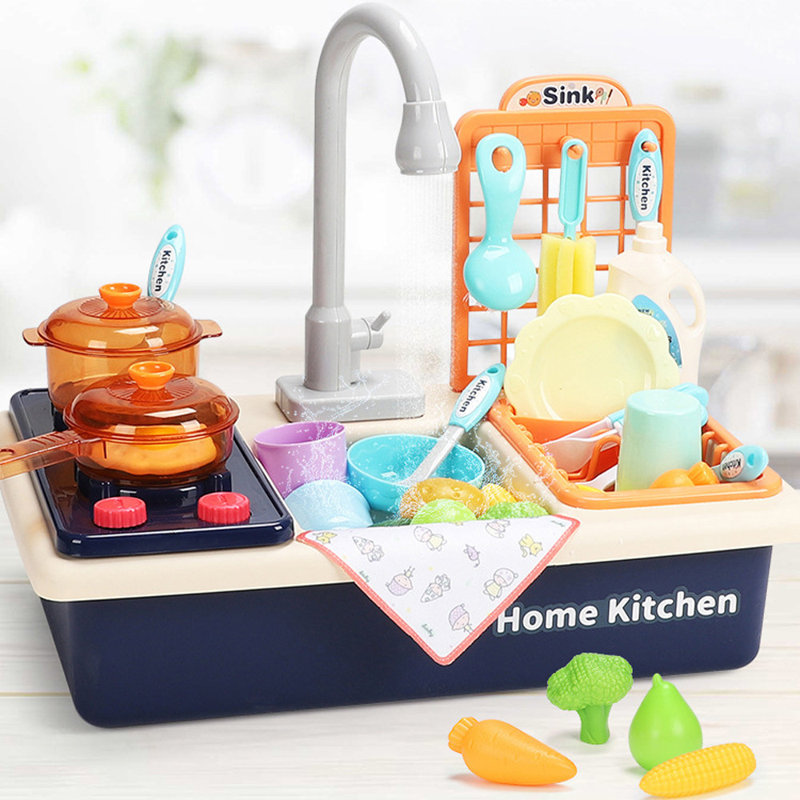 MYROOM Dishwasher Play Toy Kitchen Set Wayfair